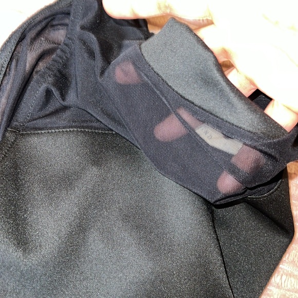 MIND CODE black mesh top with short turtle neck, size: SMALL NWOT. - Picture 17 of 17